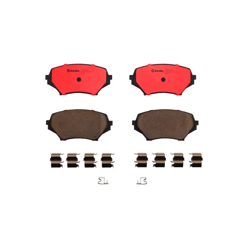 Brembo Premium Low-Met OE Equivalent Pad Brake Pad P49043N - Disc Set