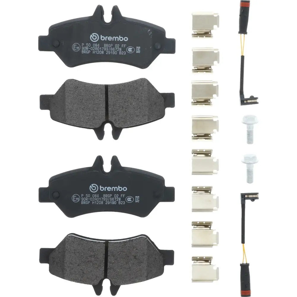 Brembo Premium Low-Met OE Equivalent Pad Brake Pad P50084 - Disc Set