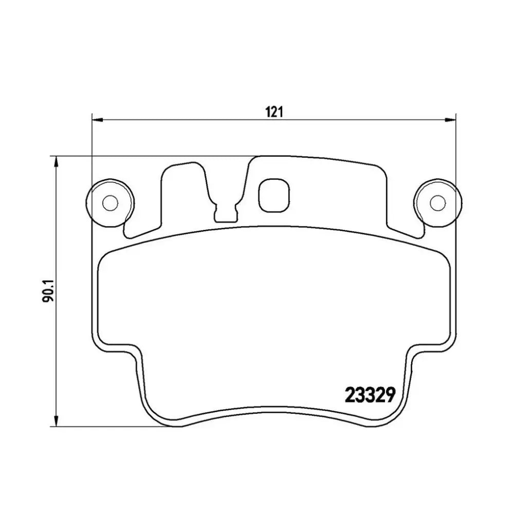 Brembo Premium Low-Met OE Equivalent Pad Brake Pad P65009 - Disc Set
