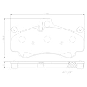 Brembo Premium Low-Met OE Equivalent Pad Brake Pad P65032N - Disc Set