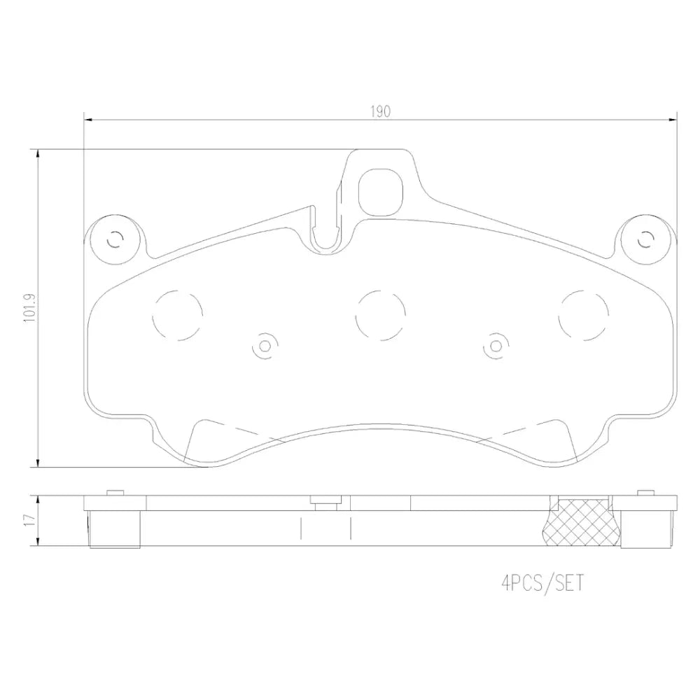 Brembo Premium Low-Met OE Equivalent Pad Brake Pad P65032N - Disc Set