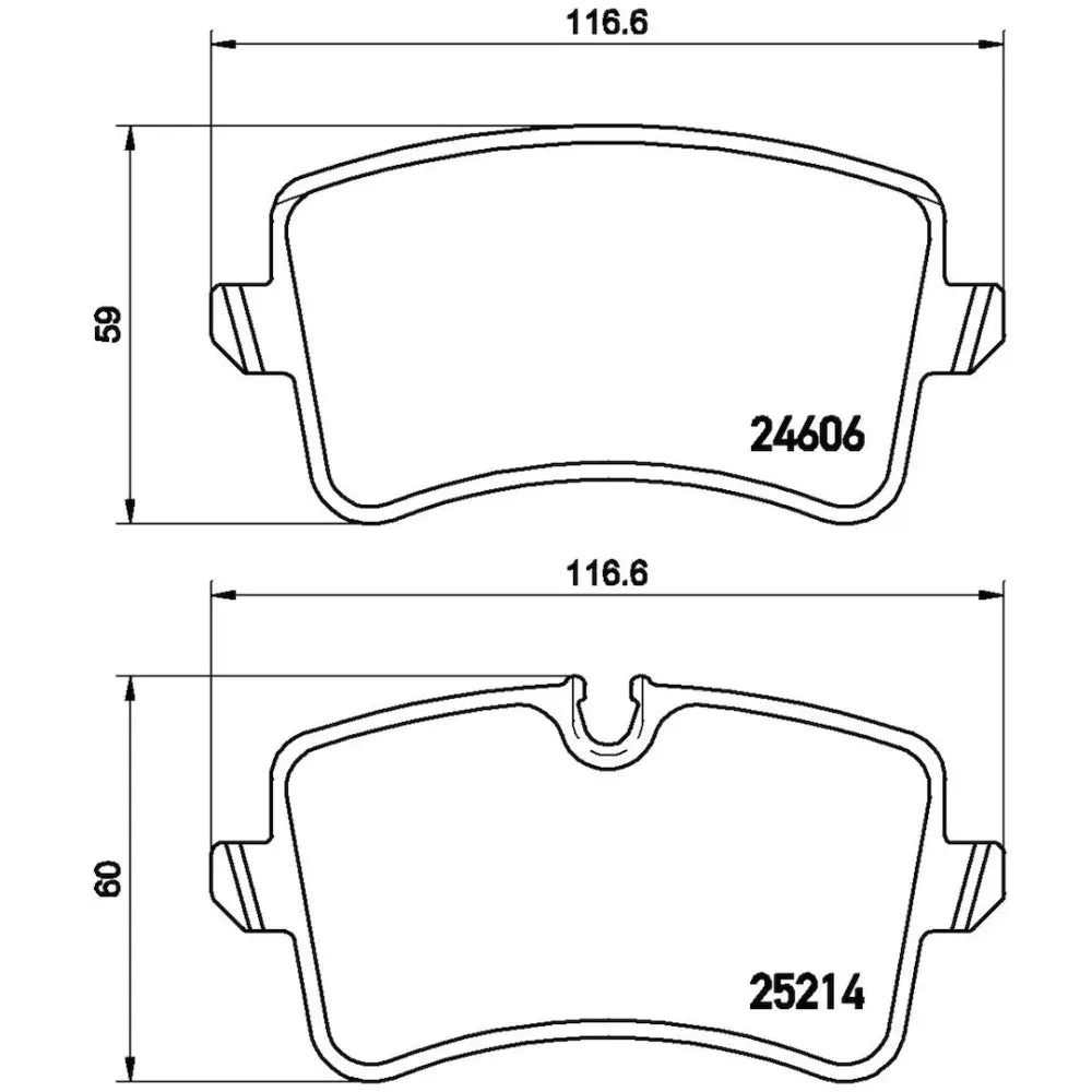 Brembo Premium Low-Met OE Equivalent Pad Brake Pad P85118X
