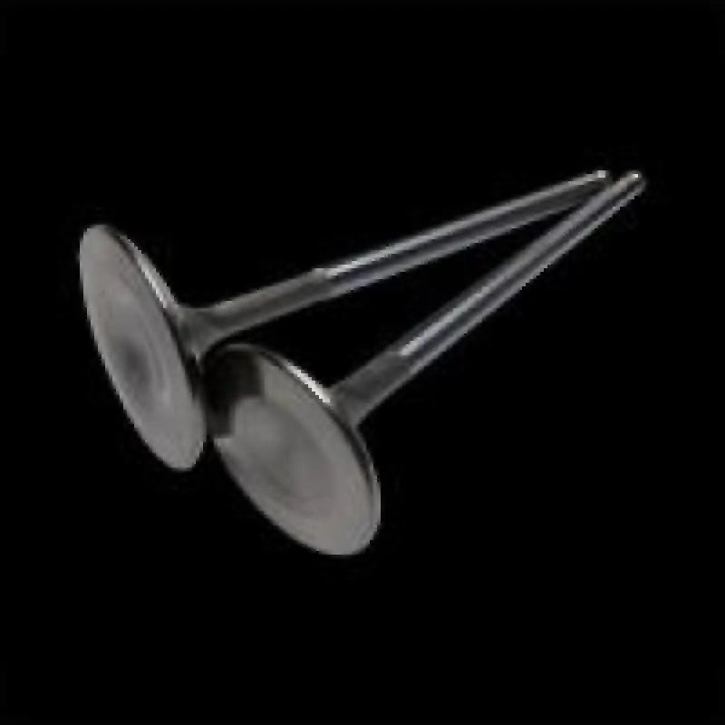 Two metallic inconel exhaust valves from the Brian Crower Toyota 2JZ-GTE set