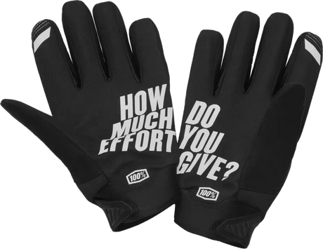 Brisker Gloves Black Lg 
