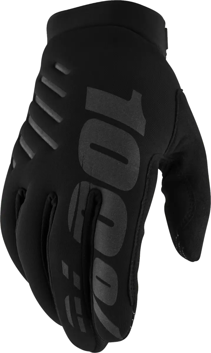 100% Brisker Gloves Black Lg