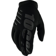 100% Brisker Youth Gloves Black Xl for Powersports