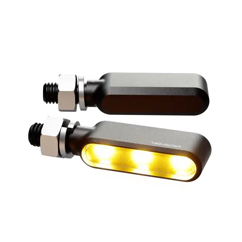 HIGHSIDER Bronx Led Turn Signal Pair Black for Powersports