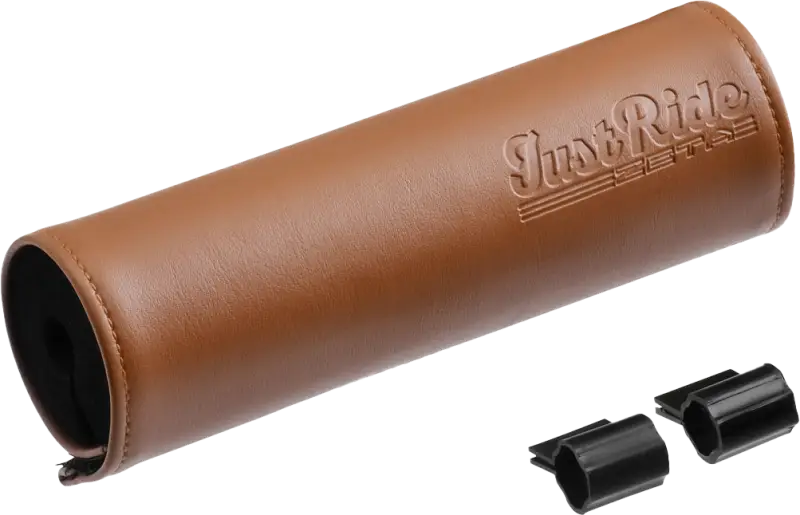 Handlebar Bar Pad Leather 165mm Brown - ZETA