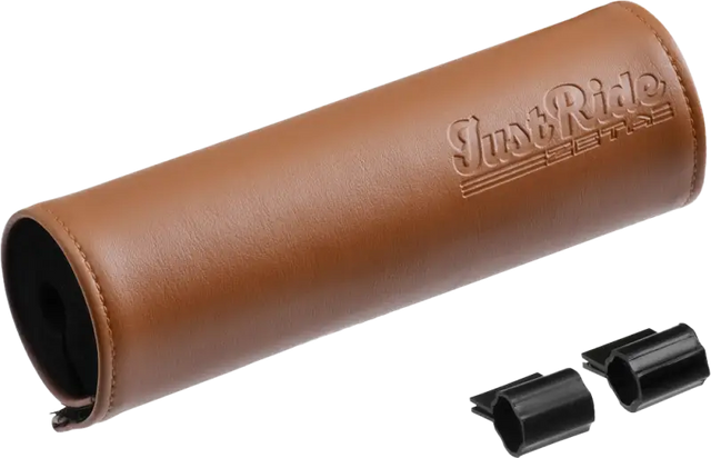 Handlebar Bar Pad Leather 165mm Brown - ZETA