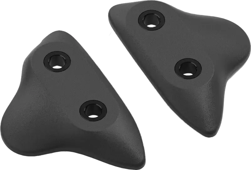 BS523B Rizoma Mirror Block Off Plates Pair Black Yam - RV and Auto Parts