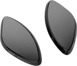 BS545B Rizoma Mirror Block Off Plates Pair Black Apr - RV and Auto Parts