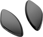 BS545B Rizoma Mirror Block Off Plates Pair Black Apr - RV and Auto Parts