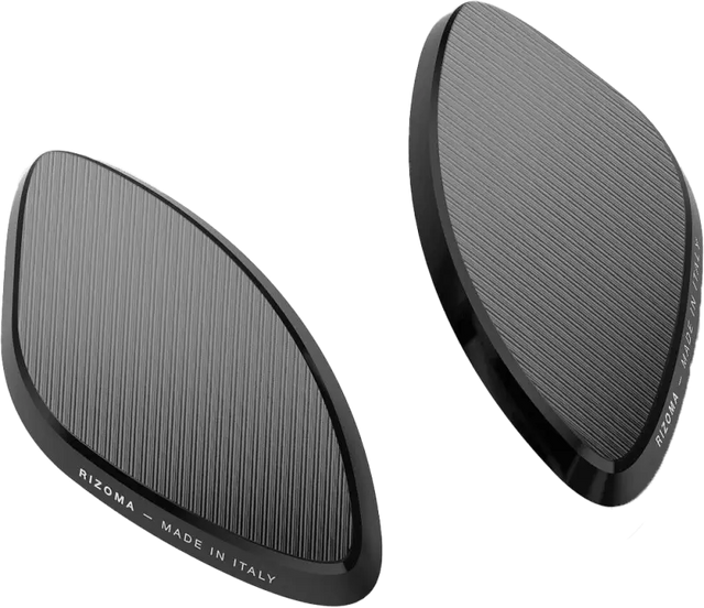 BS545B Rizoma Mirror Block Off Plates Pair Black Apr - RV and Auto Parts