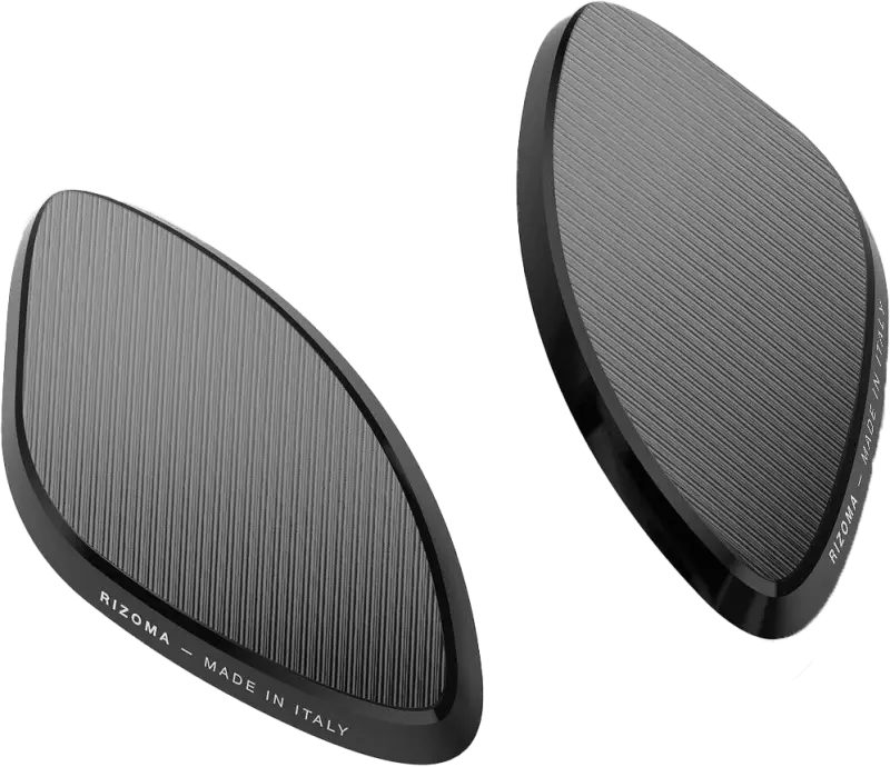 BS545B Rizoma Mirror Block Off Plates Pair Black Apr - RV and Auto Parts