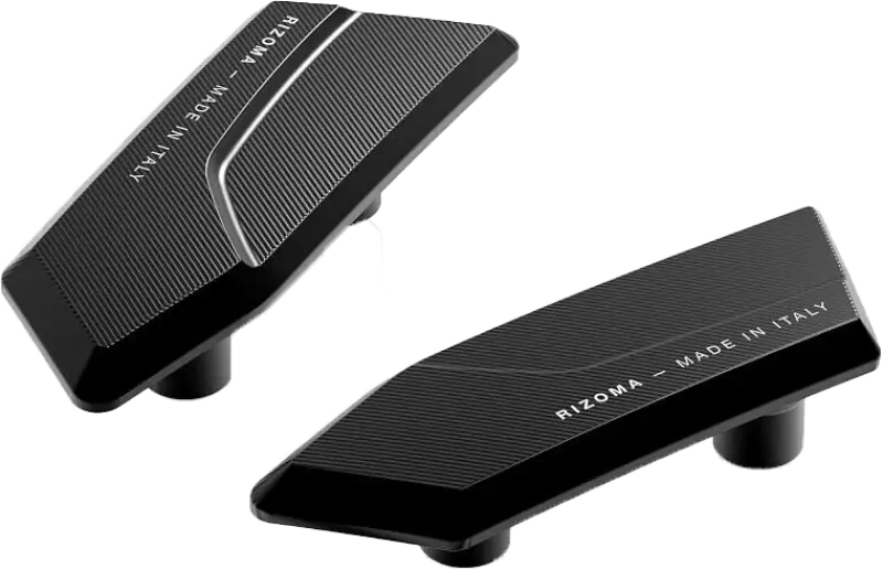 BS561B Rizoma Mirror Block Off Plates Pair Black Bmw - RV and Auto Parts