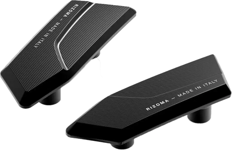 BS561B Rizoma Mirror Block Off Plates Pair Black Bmw - RV and Auto Parts