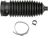 Black rubber steering rack boot with clamps for BSK12070PR Dorman Bushing replacement