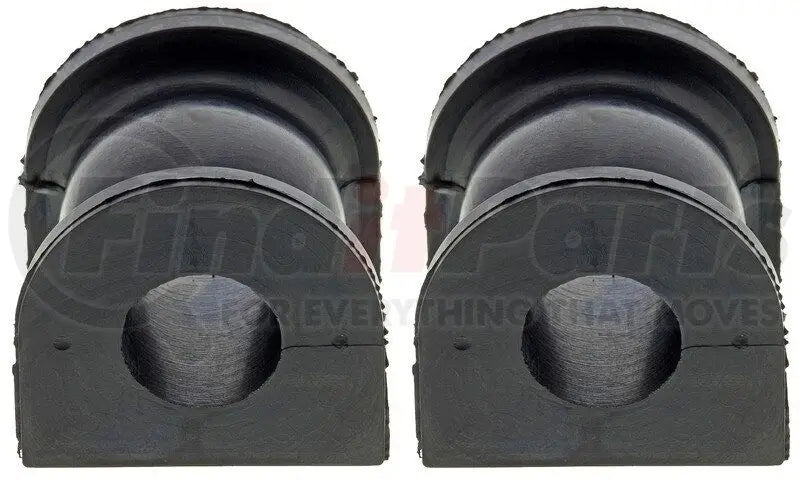 Two black rubber bushings for Dorman stabilizer bar BSK59319, easy to install