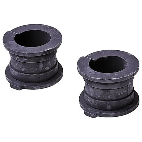 Two black split cylindrical bushings for BSK74229PR Dorman Bushing replacement