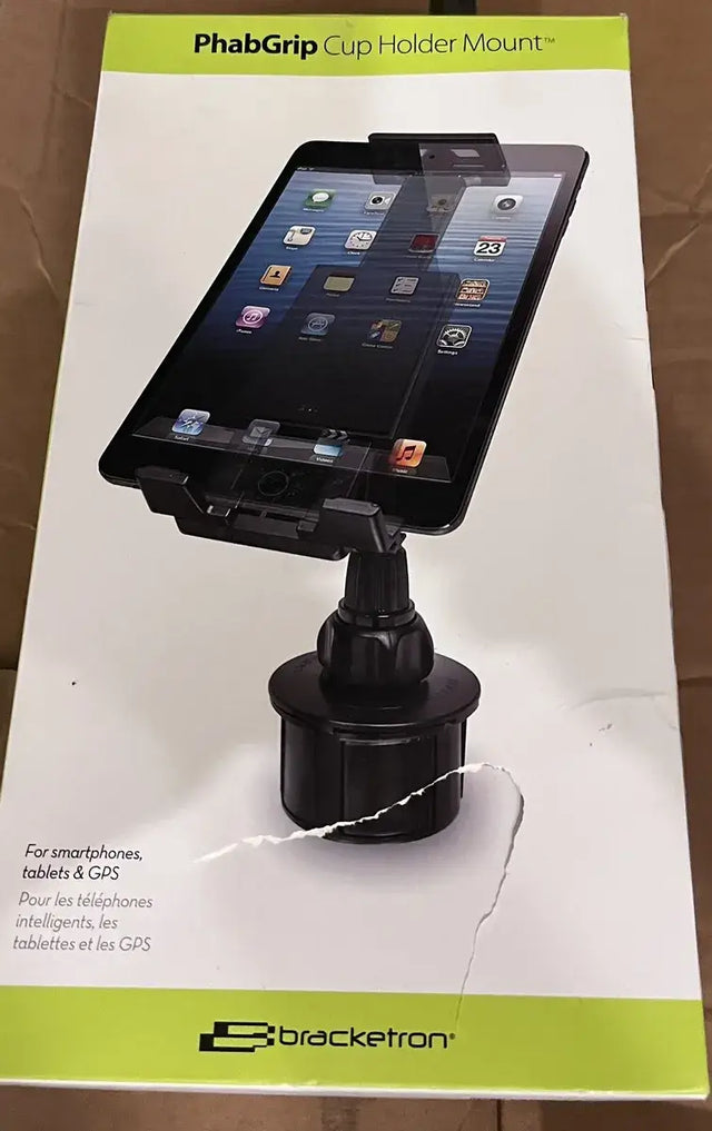 BT1-657-2 Bracketron Phabgrip Cup Holder Mount - Tablet/ E-Reader