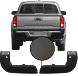 Gray Toyota Tacoma rear with black bumper end caps, featuring the ecoological textured black TPO overlay