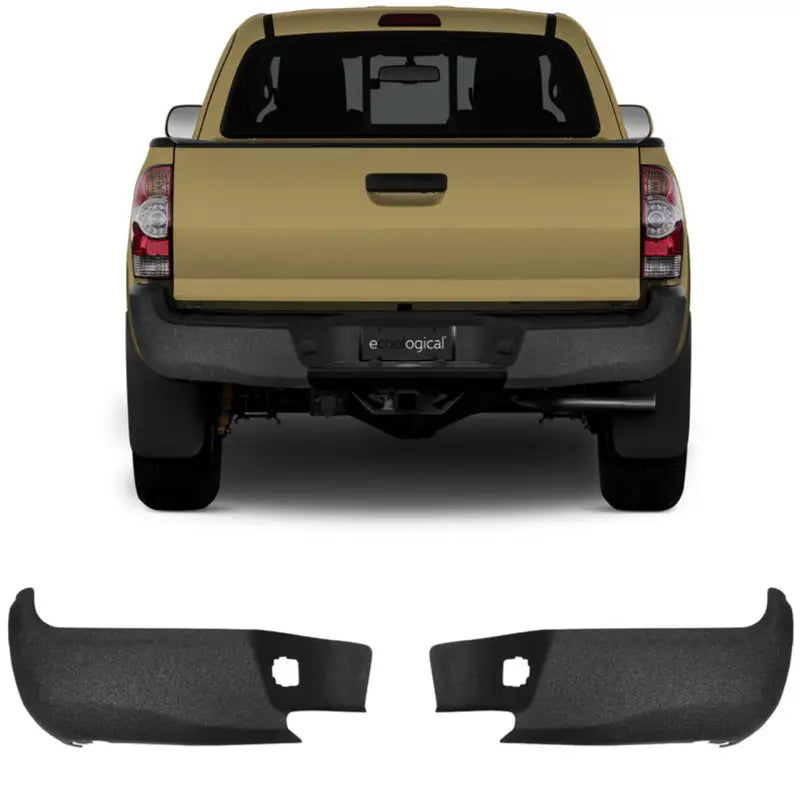 Truck bumper end caps on BT1013 Ecoogical Bed-Lined Bumper Overlay for protection