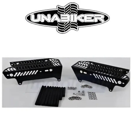 Motorcycle radiator and engine guards with Unabiker radiator guard for Beta bikes