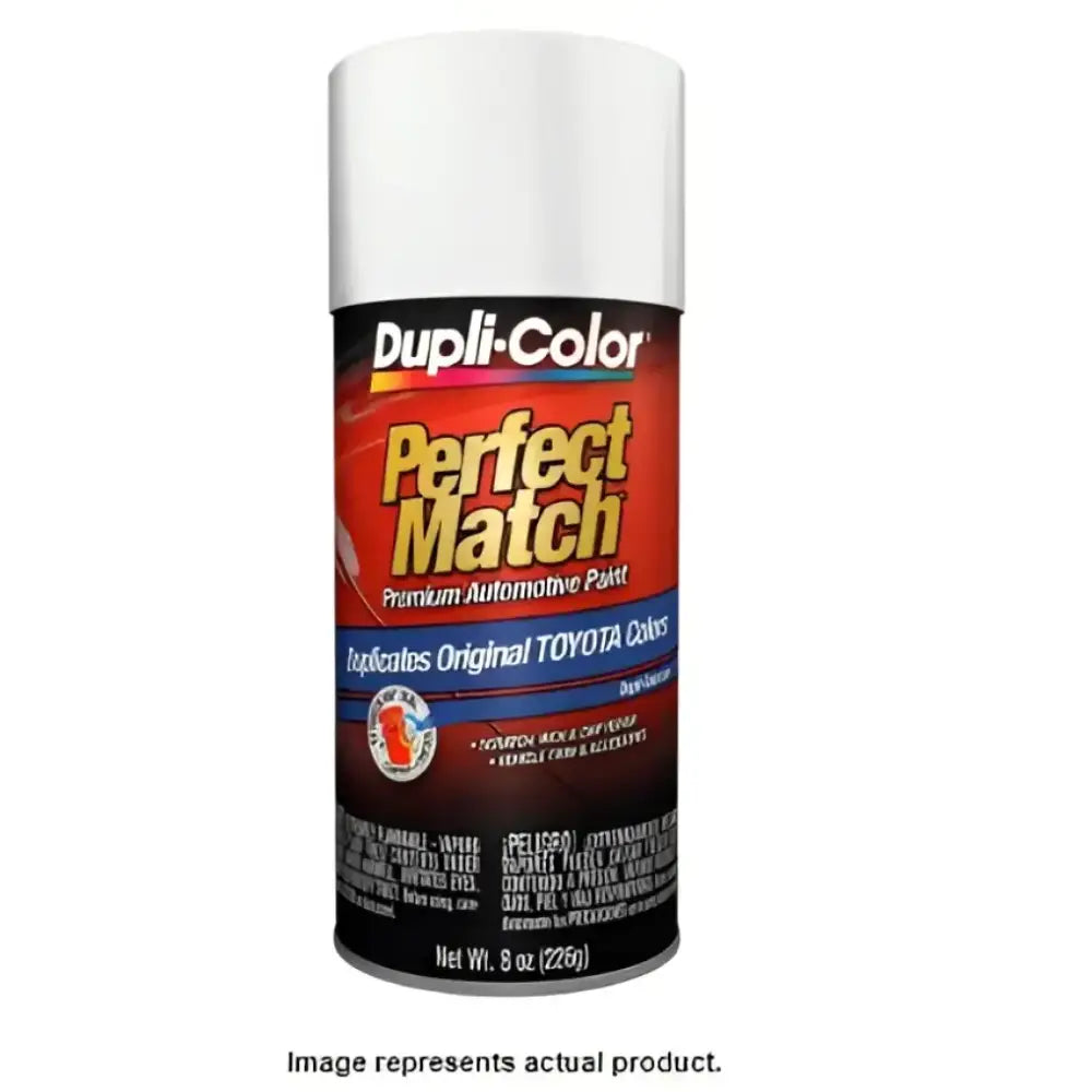 Dupli-Color Perfect Match spray paint BTY1578 VHT Exact Match Toyota White on display