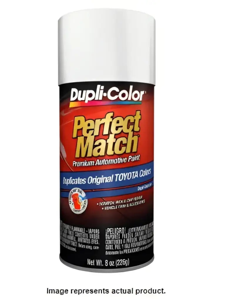 Dupli-Color Perfect Match spray paint BTY1578 VHT Exact Match Toyota White on display