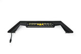 Bull Bar Bolt-On; For Use With DV8 MTO Series Bumpers; Mounts 13 Inch Elite Light Bar; Powder Coated; Black; Steel