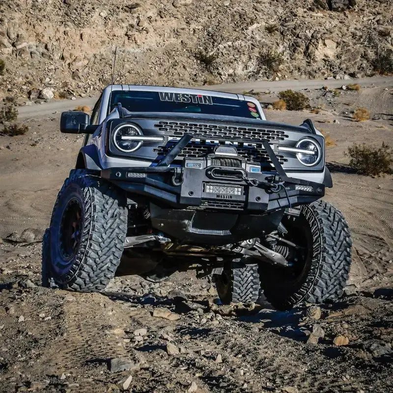 Bull Bar Textured Powder Coat; Black; Steel; Angular Bar; Without Skid Plate; With Light Mounting Tabs; Hardware/