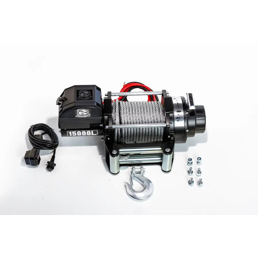 Bulldog Winc Powers Load In And Out Winch 10063 - 15000LB Rope DIA. 29 64 X92