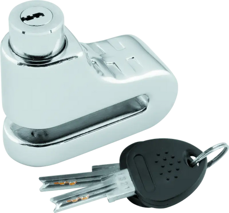 Shiny metal disc lock with keys for Bully Lock Disc Lock 5.5mm Chrome security