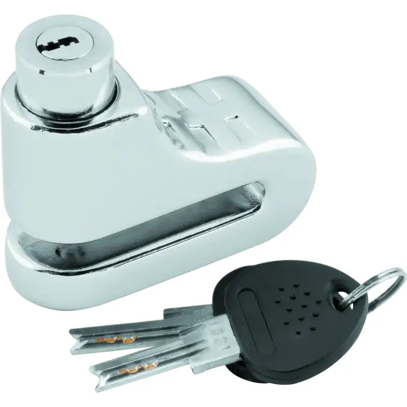Shiny metal disc lock with keys for Bully Lock Disc Lock 5.5mm Chrome security