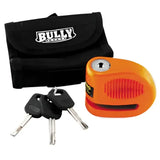 Motorcycle lock disc orange with keys and pouch for secure riding Bullet Lock Disc Orange