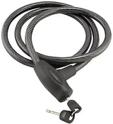 Coiled Bully Lock Integrated Cable with keys for bike security 15mm model 132207