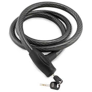 Coiled bully lock integrated cable with keys for secure bike locking