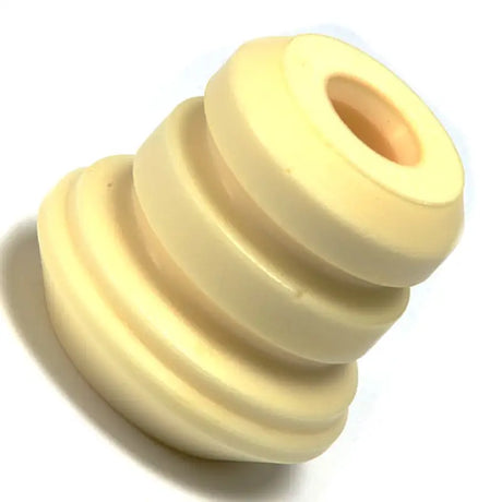 Cream-colored high-quality bumper with ridges and central hole for RV parts & accessories