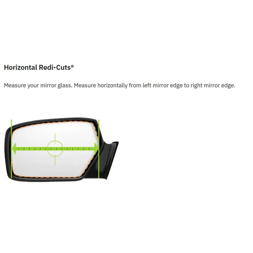Burco Mirror Smooth Edges For Safety Exterior Mirror Glass 6142H - Mirror Side View Heated