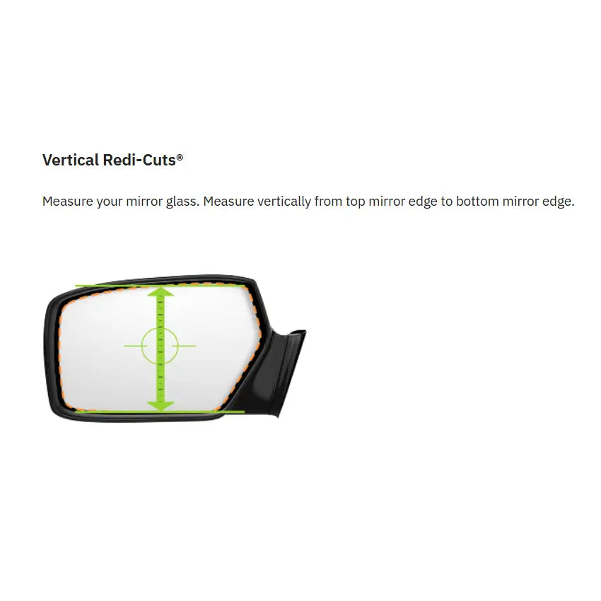 Burco Mirror Smooth Edges For Safety Exterior Mirror Glass 6142H - Mirror Side View Heated