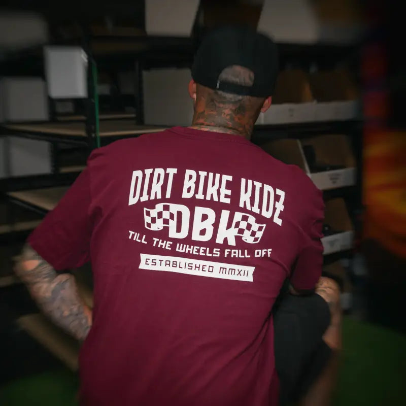 Till The End Tee Burgundy Lg - DBK