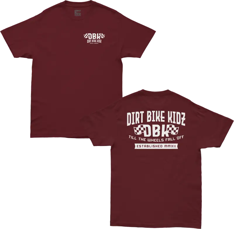 Till The End Tee Burgundy Lg - DBK