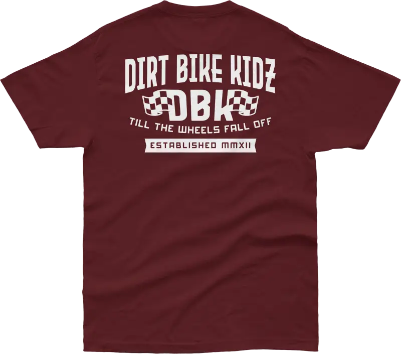 Till The End Tee Burgundy Lg - DBK