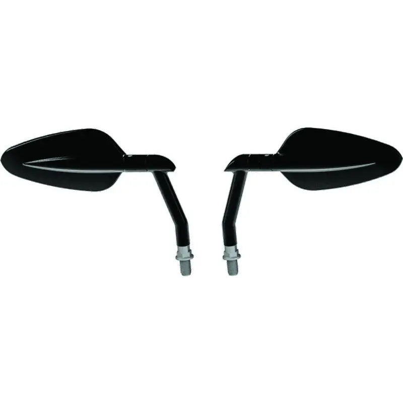 Burly Brand B16-1502B Burly Brand Radar Mirror Set - Black