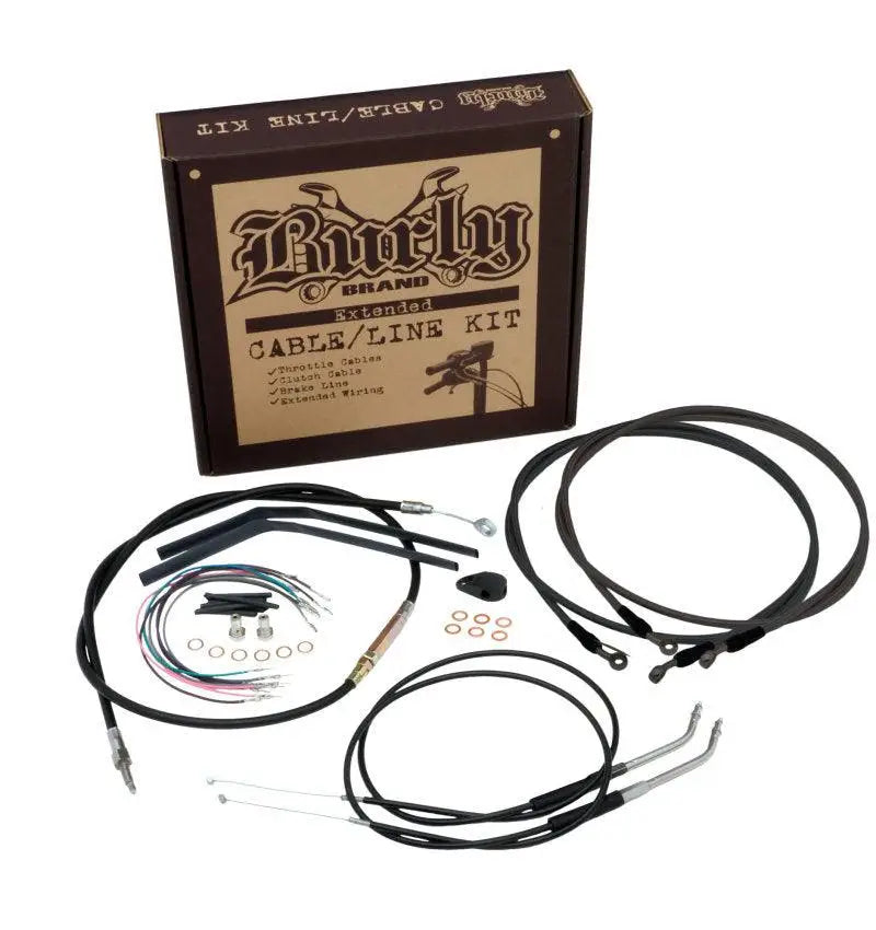 Burly Brand Cntrl Kit 12in Tbar Black - RV and Auto Parts