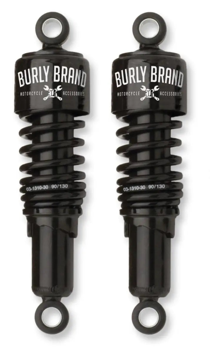 Burly Brand Dyna Shocks 10.5in - Black - RV and Auto Parts