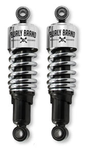 Burly Brand FLH Shocks - Chrome - RV and Auto Parts