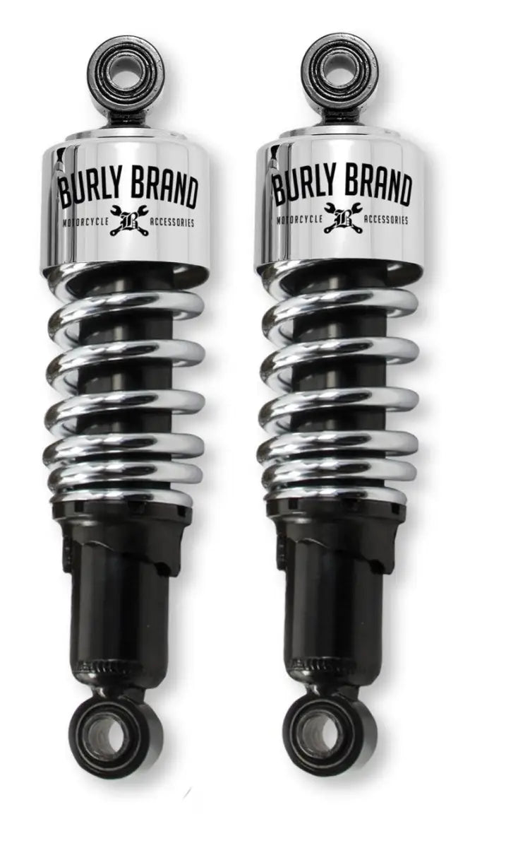 Burly Brand FLH Shocks - Chrome - RV and Auto Parts