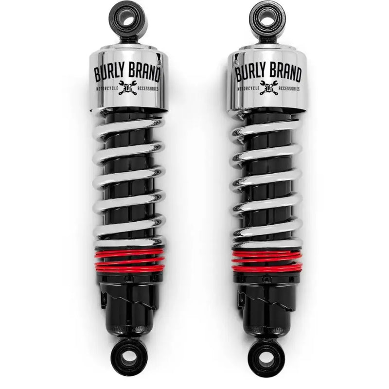 Burly Brand FLH Slammer Shocks - Chrome - RV and Auto Parts