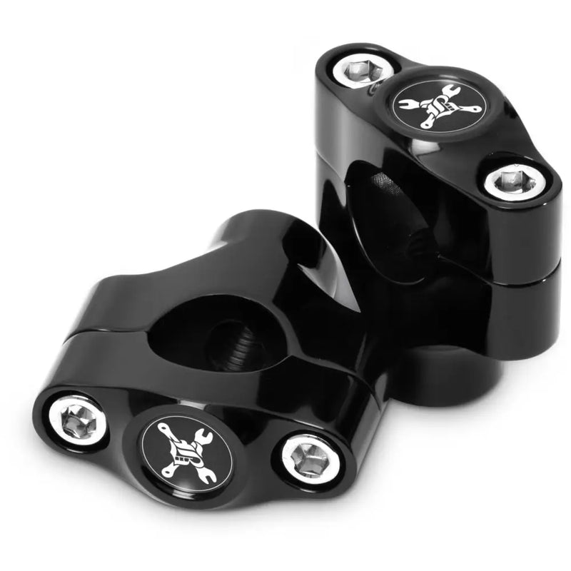 Burly Brand Hawk Riser Clamp For 1" Bar B12-8014B - Black Set